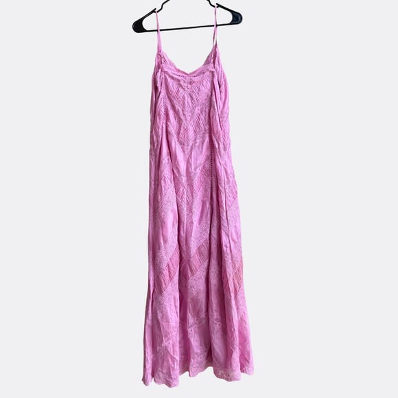 LoveShackFancy Joanne Maxi Dress Lace Panel Tulip Pink Size 8 NWT $795 Sold Out - Picture 4 of 9